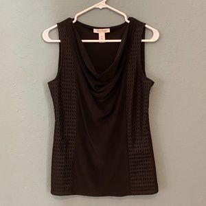 White House Black Market Sleeveless Black Shirt
